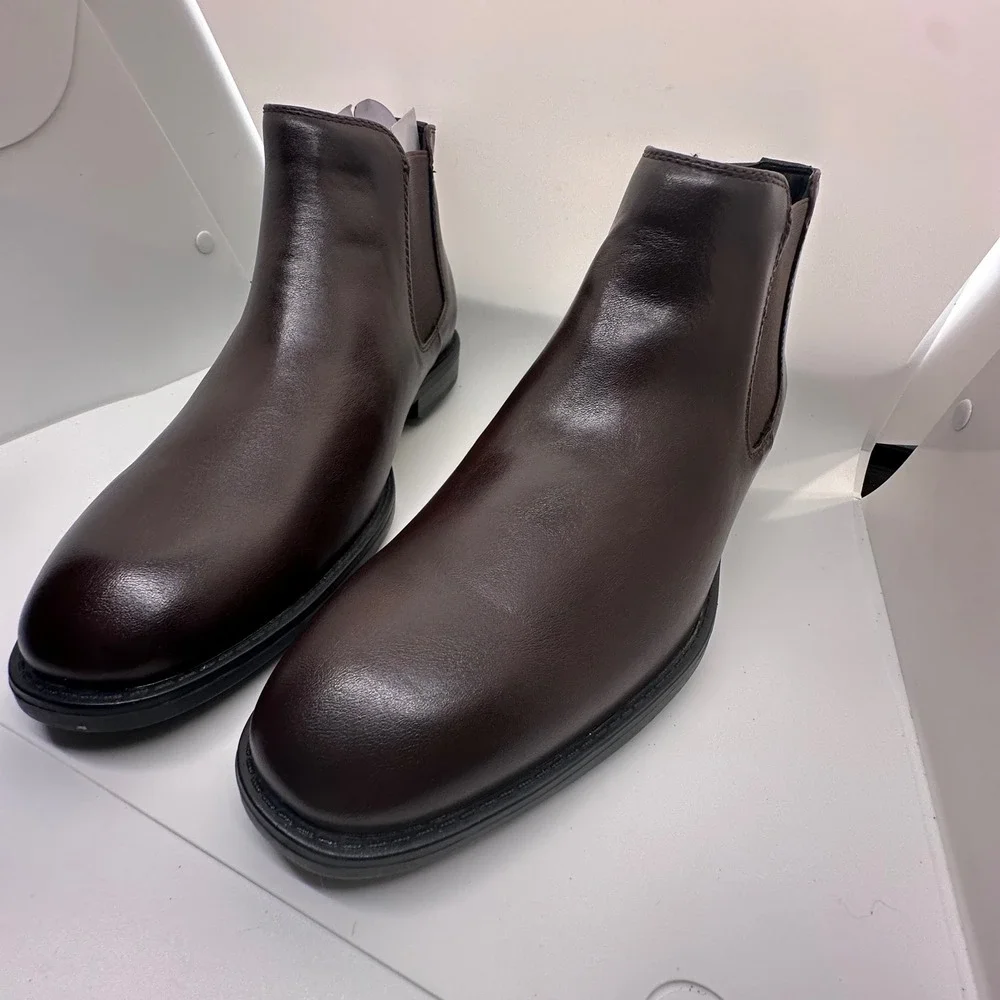 Madden Dress Chelsea Boots Brown Leather‎ Ankle Boots Classic Size 8